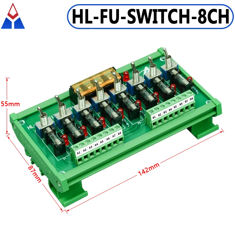 12V 24V Stromverteiler 16-Wege-Sicherungskasten mit Schalter für Stromversorgung, Stromverdrahtung, LED-Schalter – Detail 7