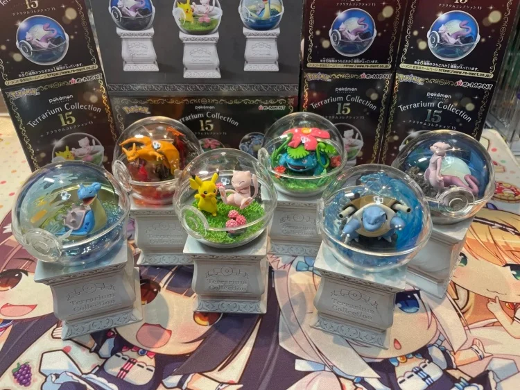 Hot RE-MENT Pokemon Pokemon Ball 15 Boxes Egg Eco Collection Sprit Dragon Overdreaming Dragon Blind Box Food Toy Action Figures