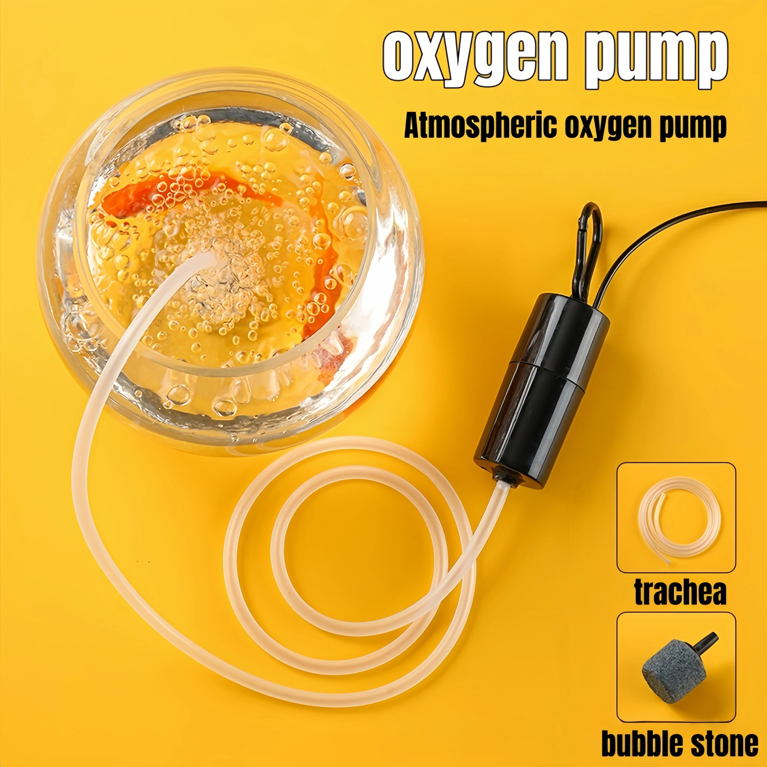 Aquarium USB Air Pump, Aquarium Air Compressor, Silent Portable mini Aerator, Oxygen Aerator Aquarium Accessories