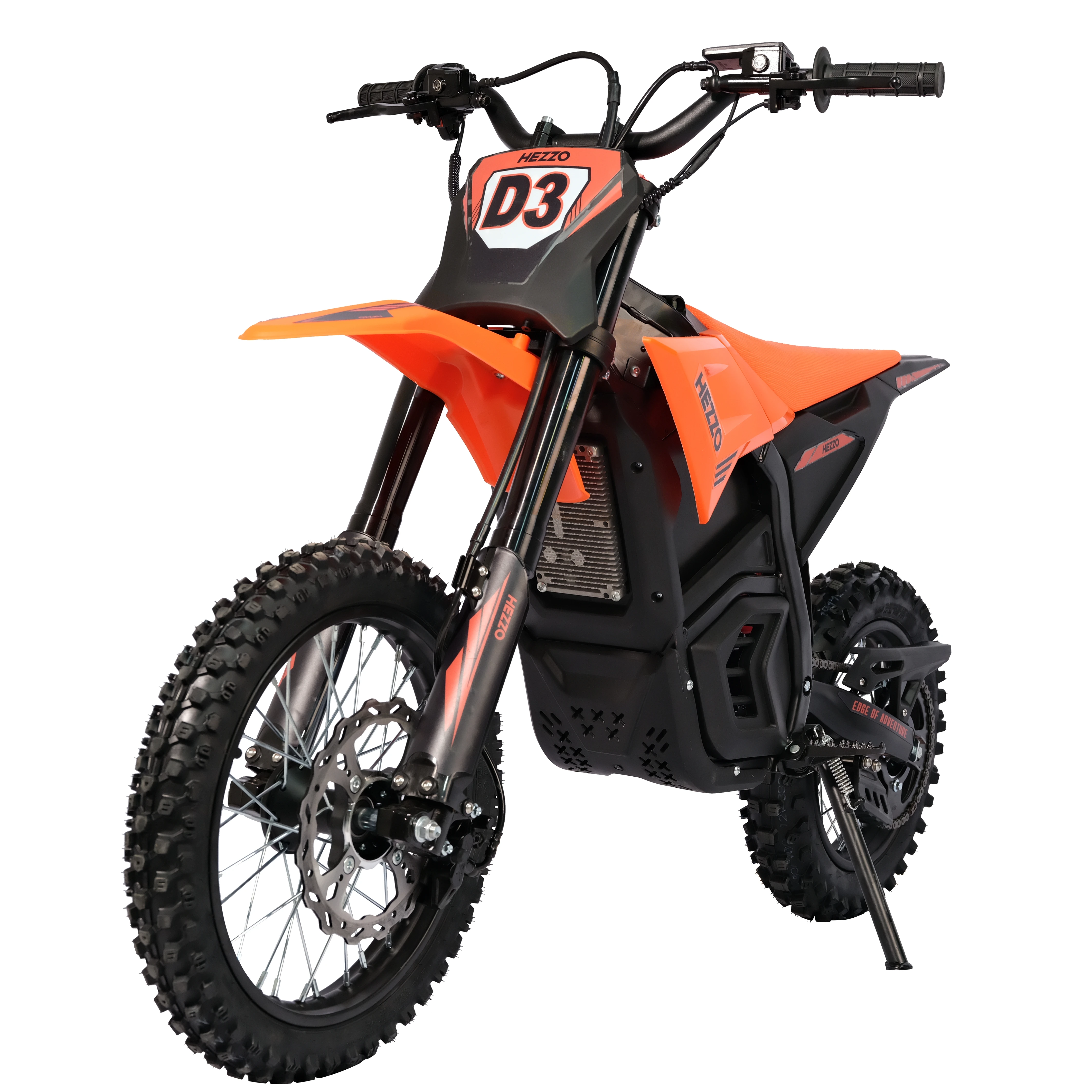 

HEZZO D3 Ebike 60V 6000W Electric Dirt Bike For Teens - 46MPH With Hydraulic Brake Vibrant Orange 27Ah Lithium High Performance Motocross E-Bike