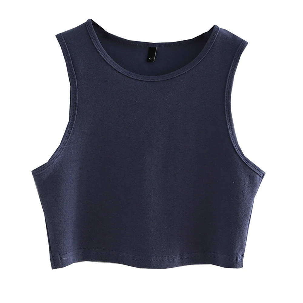 

Casual Sleeveless Vest for Women with High Waist and Round Neck Design Polyester Material Suitable for Year Round Wear