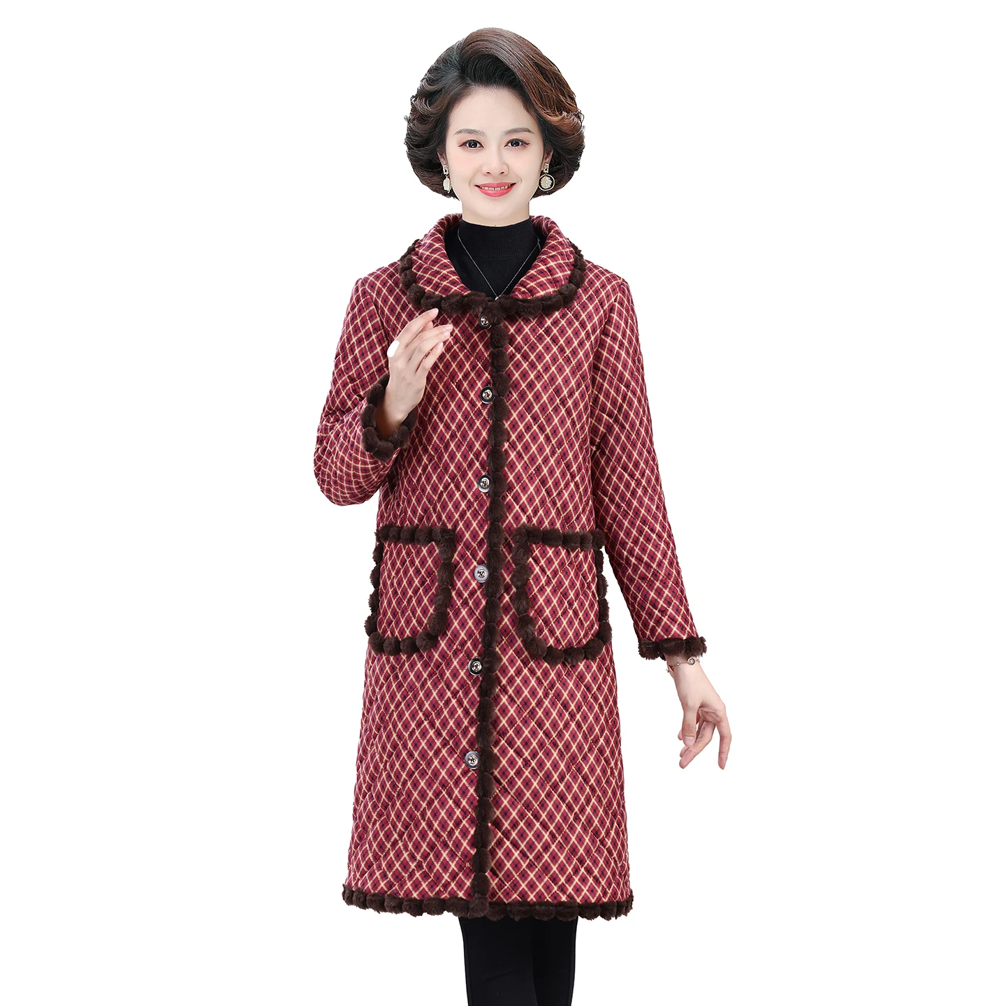 

Хлопковая куртка средней длины с цветочным принтом на флисовой подкладке, облегающее женское пальто, ветрозащитное пальто, теплая парка, женские топы