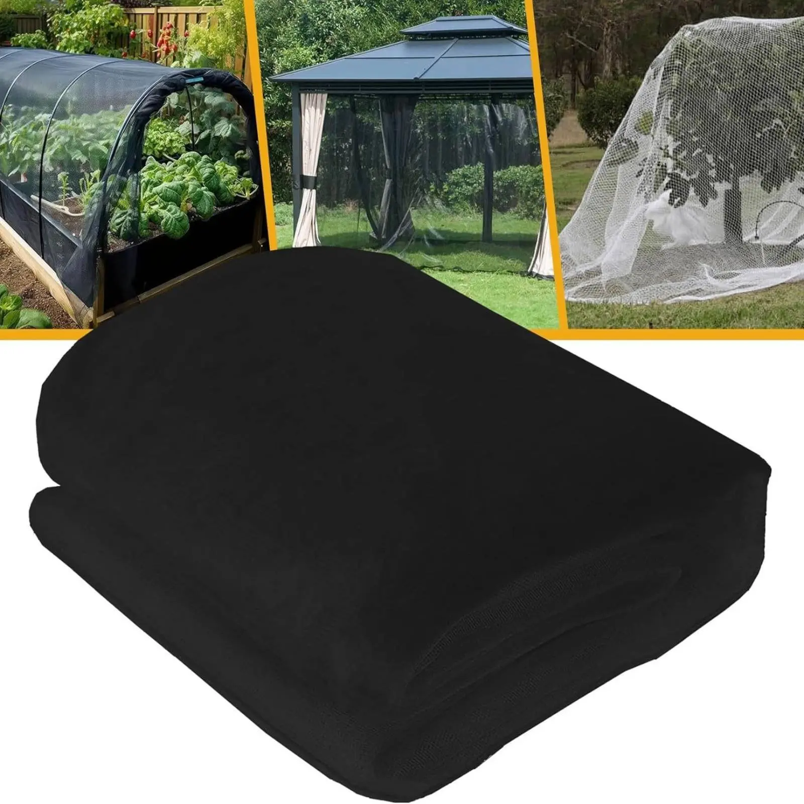 Plant Protection Net Long-Lasting Polyester Avian Netting Crop Cover Netting Customizable Size Gardening Supply Versatile
