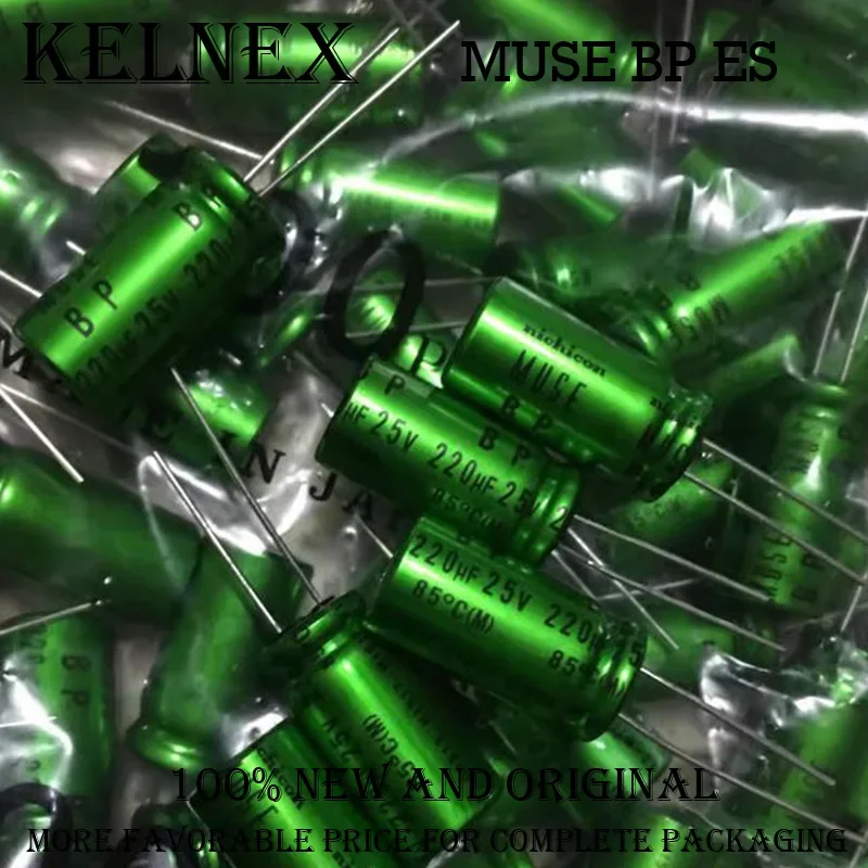 10pcs/lot Nichicon MUSE BP ES Non Polar Nonpolar Bipolar HiFi Audio Capacitor 4.7uf 10uf 22uf 47uf 100uf 16V 25V 50V Copper feet