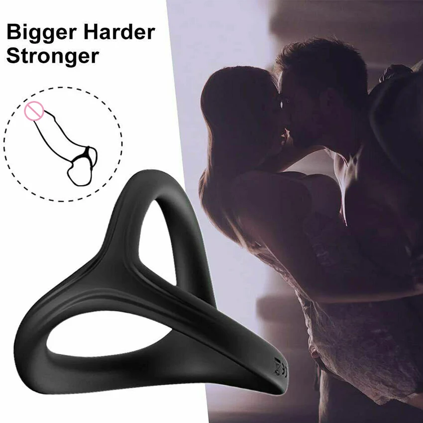 Penis Rings Triangular Y Semen Lock Ring for Men Delay Ejaculation Erection Toys for Man Dick Enlarger Ringes Adult Supplies