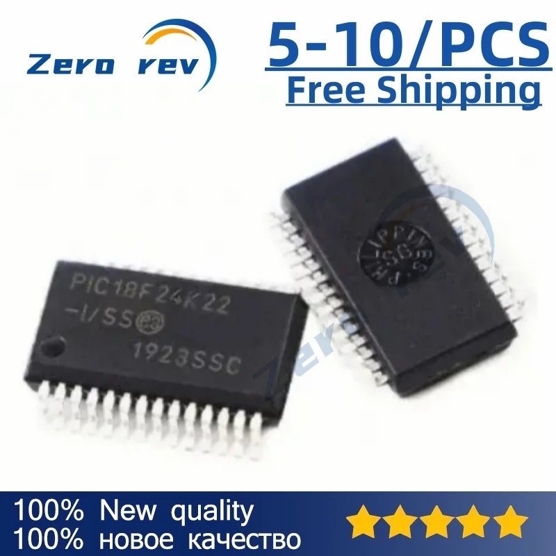 5-10Pcs 100% New Free Shipping PIC18F24K22-I PIC18F24K20-ISS PIC16F15355-I SS SSOP-28