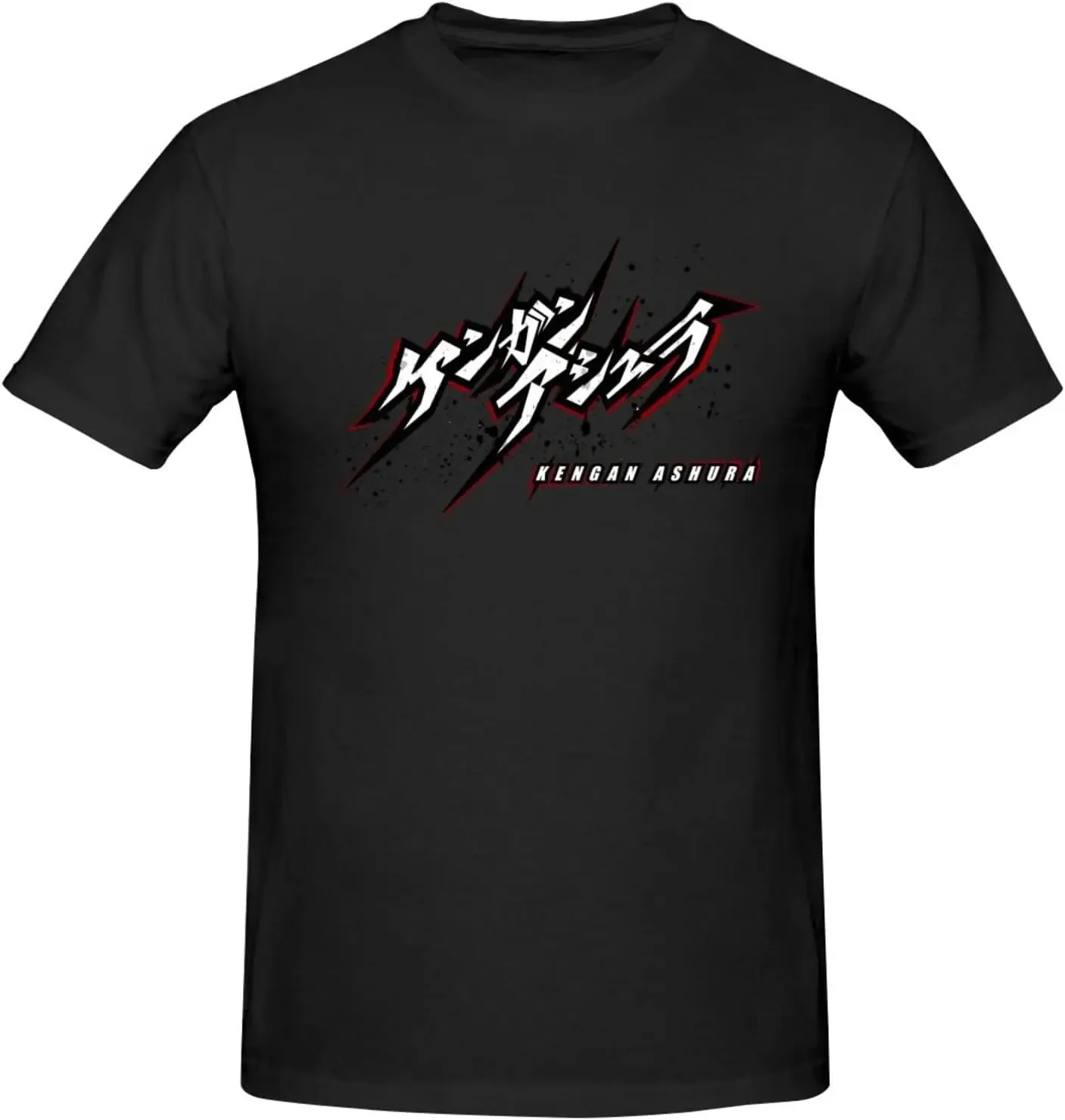 

Kengan Anime Ashura Logo Shirt Men's Breathable Custom Cotton Short Sleeve Tshirt Fashion Casual Tops Tees Black