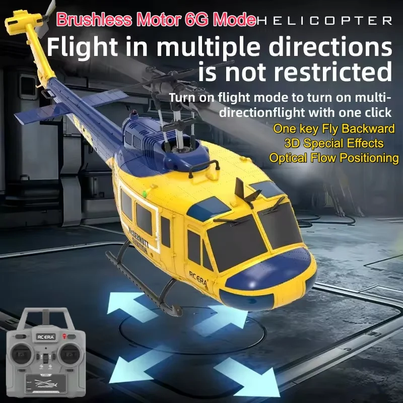

In Stock RC Helicopter 2.4G 3D 6CH 6axis Gyro Brushless RC Plane Remote Control Helicopter Toys Drone Optical Flow Positioning