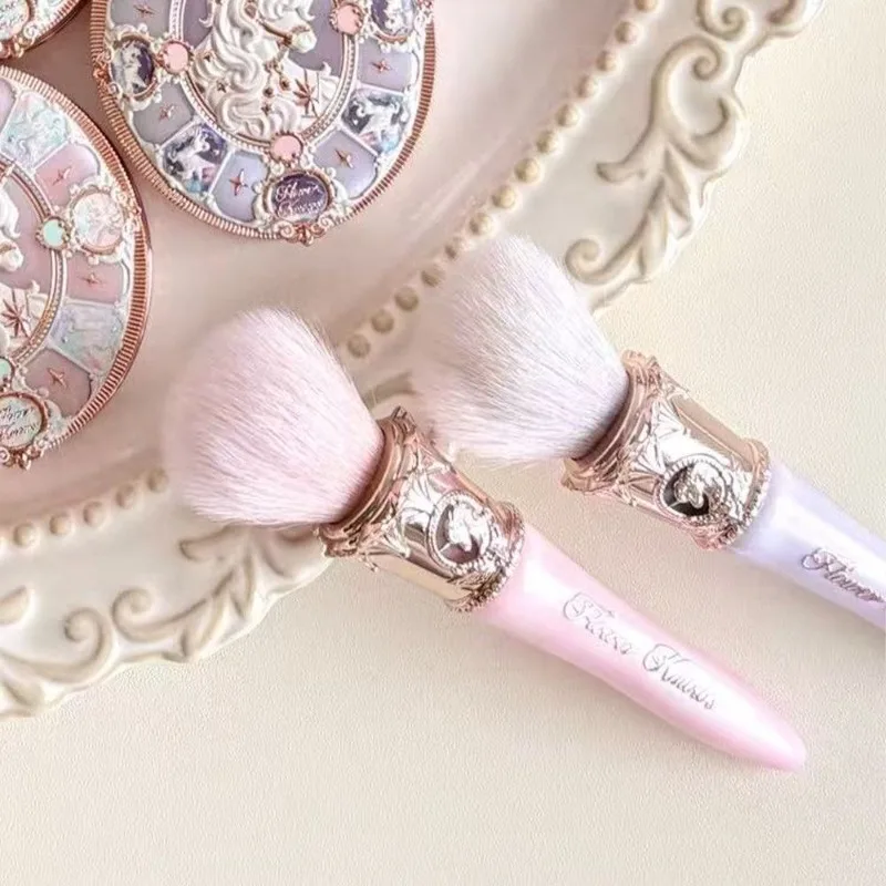 Flowerknows Knight Unicorn Collection Makeup Brush Set Slanted Pointed Design for Precise Application Cruelty Free Powder Brush view 4
