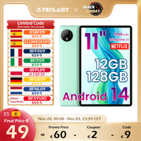 Teclast Odea A11 Tablet, 11-Inch Tddi, 12Gb (4Gb+8Gb) Ram, 128Gb Rom, Android 14, A75 Octa-Core, Unisoc T606, Mali-G57, 7000Mah, 13Mp+5Mp, Supports Tf up to 1Tb, Type C, Gps, Widevine L1