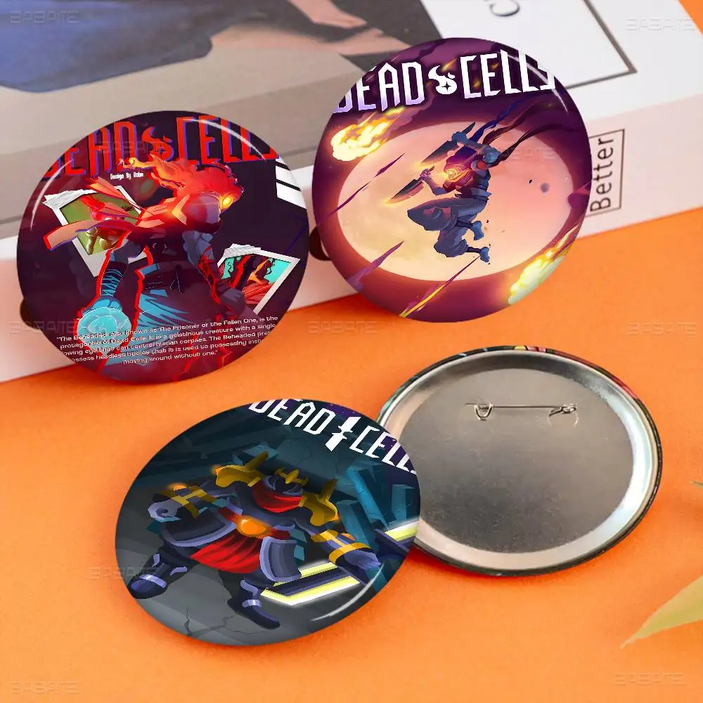 Dead Cells Game Character 58mm Animals Funny Brooches Badge Backpack Clothes Gift Accessory