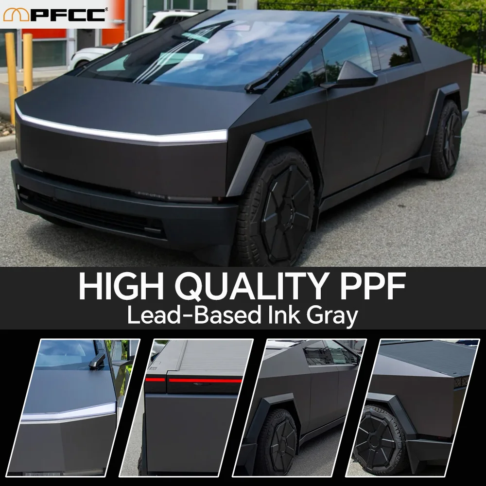 For Tesla Cybertruck 2024-2026 Pre-cut PPF DIY Color Black Blue PVC Paint Protection Film Color Changing Film Anti-Scratch Cover