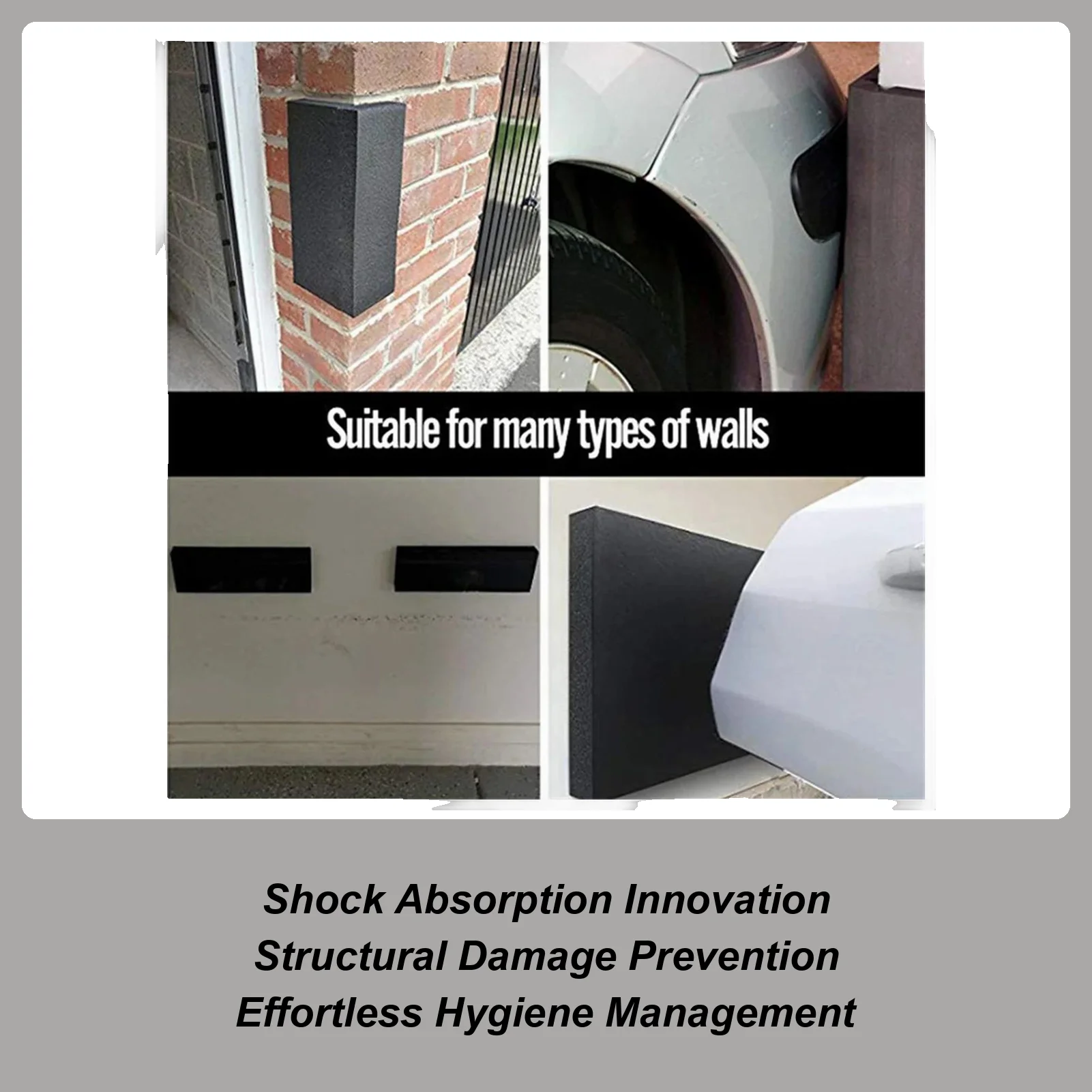 

4 шт. гаражная пена для предотвращения столкновений, защитная накладка на стену, дверь автомобиля, защита от столкновений, защита бампера, защита двери автомобиля, безопасная парковка