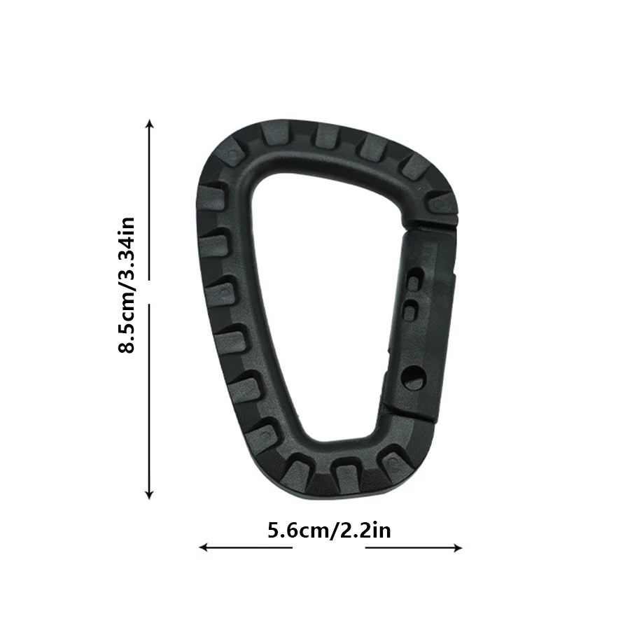 Carabiner D-Shape Ultra Light Mountaineering Bag Keychain Outdoor Tactical Gear Hiking Camping Climbing Accessories image 2