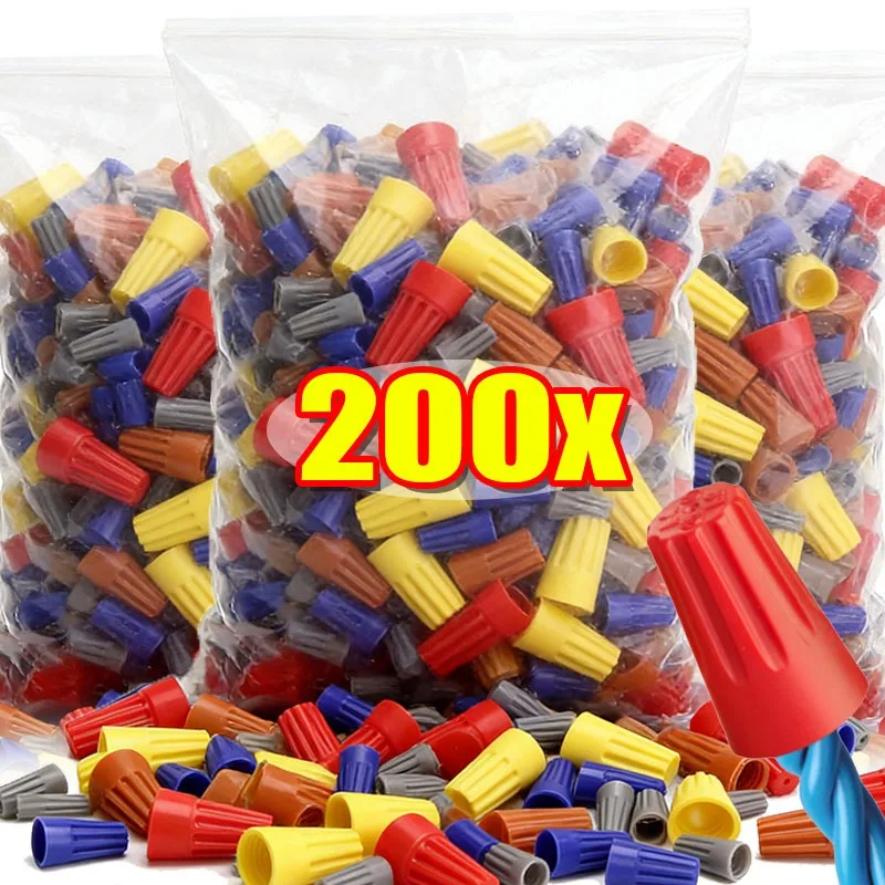 

Соединители для спиральных проводов, изолированные защитные пластиковые колпачки, без инструментов, пружинные ручки, безопасный домашний разъем для ремонта электропроводки