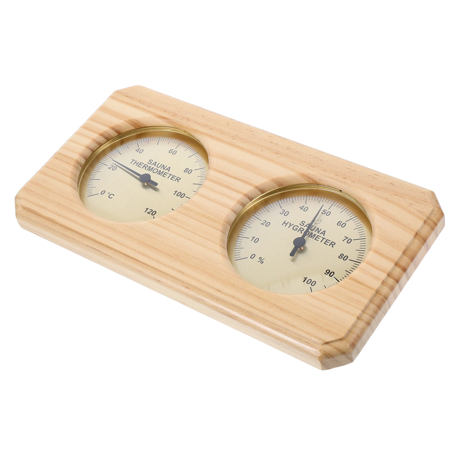 

Sauna Temperature Humidity Meter Wooden Wall Mount Thermometer Hygrometer Steam Room House Indoor thermometer for home bathroom
