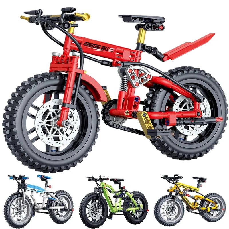 

Mountain Bike Simulation Model Creative Building Blocks MOC Racing Bike Assemble Toy Ornaments Home Decor Boys Toys Gifts