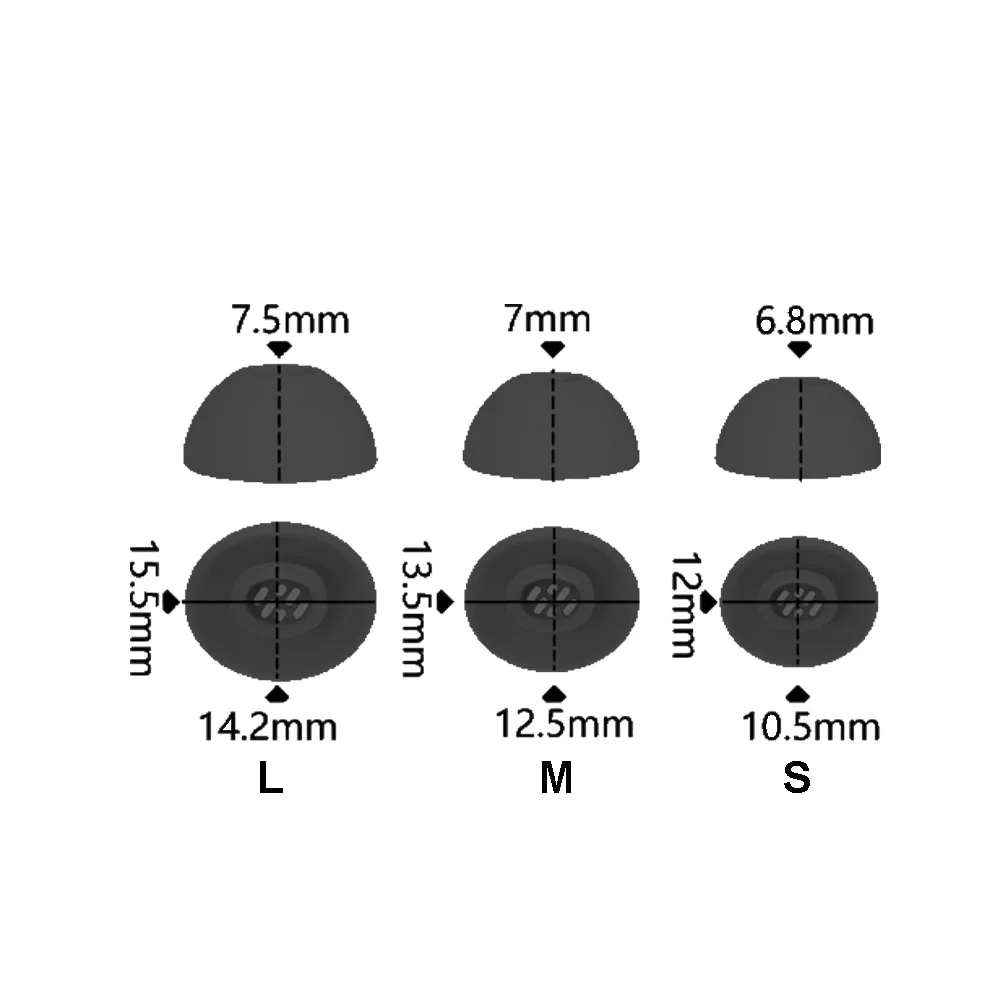 4PCS Silicone Ear Tips for OnePlus Pro3 Pro4 Pro2 Nord Buds 3 3Pro 4 4Pro  Eartips Ear Pads Caps