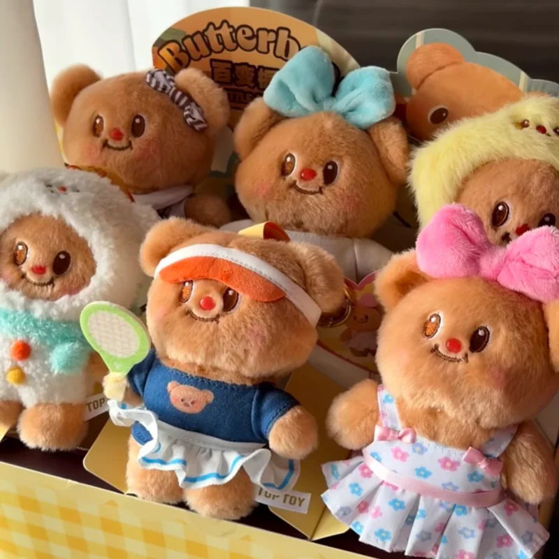 In Stock Butter Bear Versatile Wardrobe Series Blind Box Action Figure Mystery Box Lovely Doll Toy Doll Pendant Birthday Gift