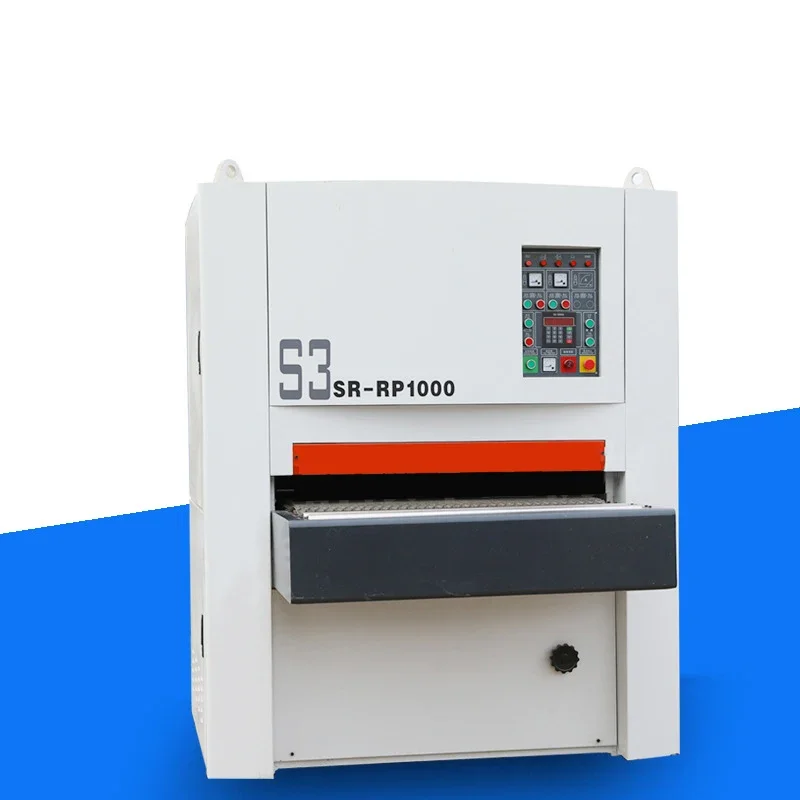 STR  Woodworking Heavy-Duty Wide Belt Sander Furniture Board Polishing Machine Automatic Length And Thickness Drum Sander