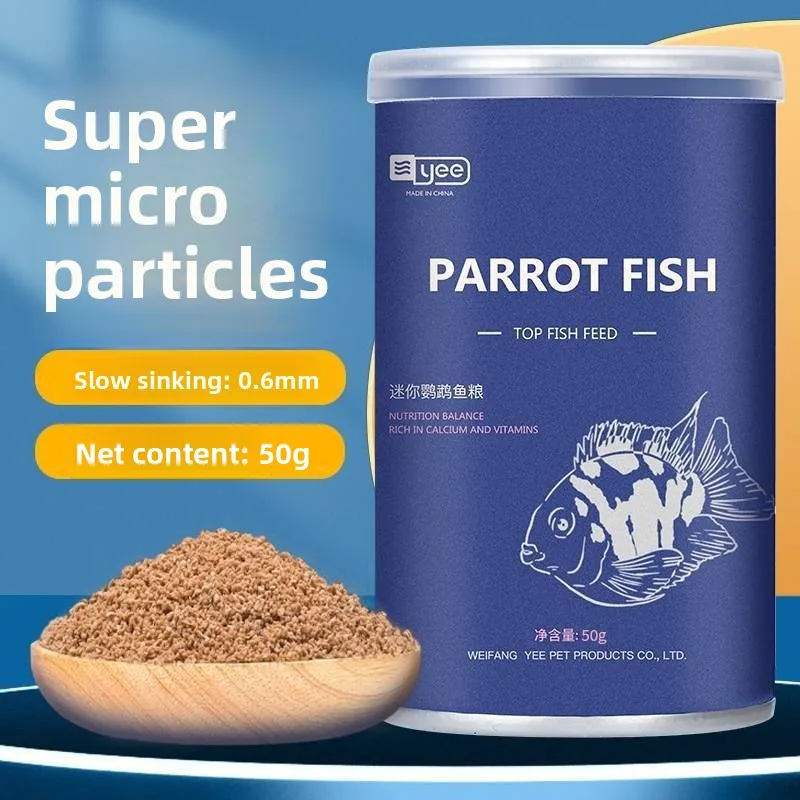 

Yee Mini Parrot Fish Food- Micro Pellets-Color Enhancing Formula with Astaxanthin - for Electric Blue/Platinum Dwarf Cichlids