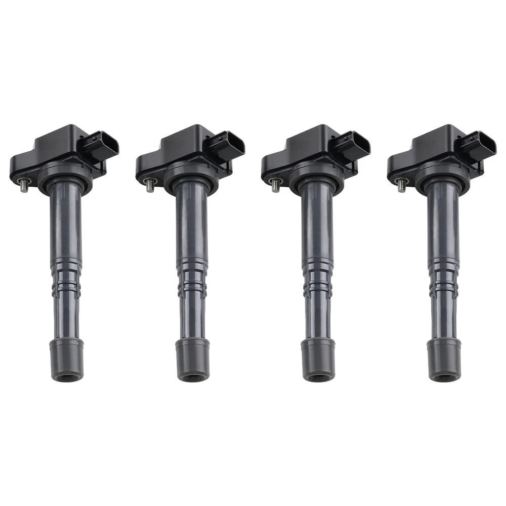 

Car Modification 4Pcs Car Ignition Coil with Coil Pack Cover For 2002-2011 Honda Accord Civic Elements CR-V S2000 30520-PNA-007