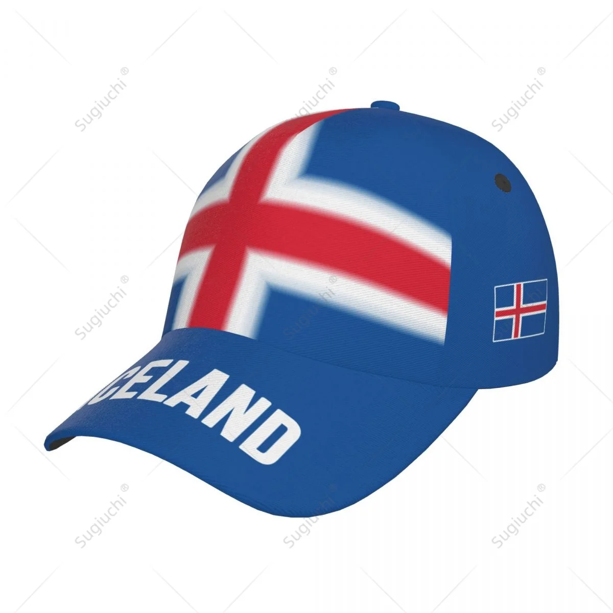 Unisex Baseball Cap Hat Iceland Flag Gradient Color 3D Printing for Tennis Outdoor Bike Bicycle Golf Baseball Sports Fans