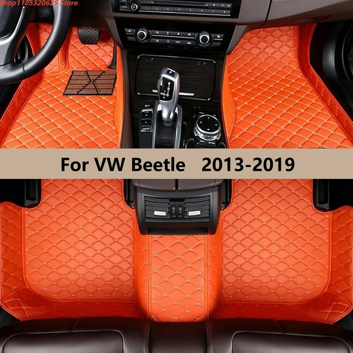 

Автомобильные коврики на заказ для VW Beetle 2013-2019 годов, полный комплект для переднего и заднего ряда, ковровые покрытия, коврики для ног