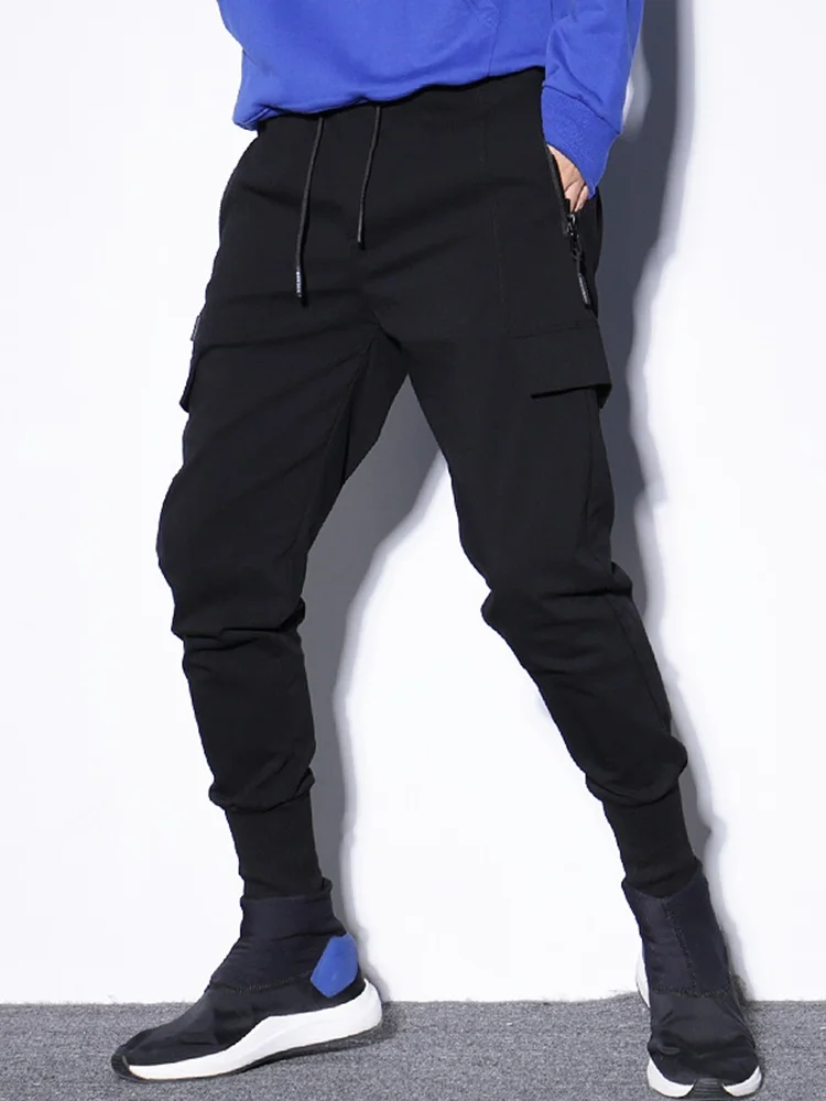 

Модные мужские повседневные брюки узкого кроя, весенне-летние модные рабочие брюки, брюки Harlan, свободные брюки, молодежные, энергичные, стильные