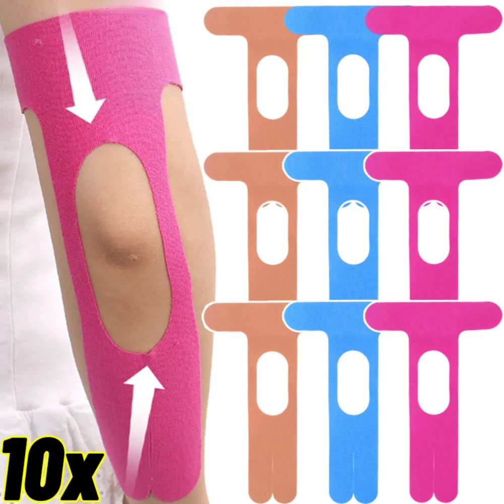 

10/1 шт. предварительно вырезанная лента для локтя, дискомфорт, снимающая эластичная конезиологическая лента для локтя, сильная адгезия, поддержка мышц, защита от пота для занятий спортом