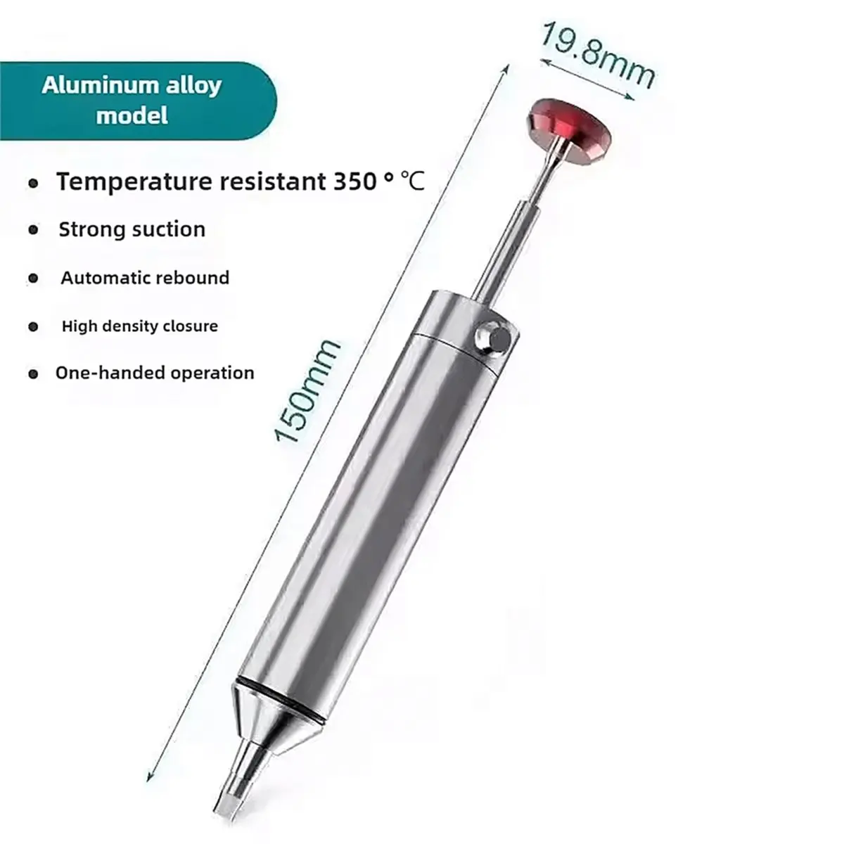 RECOMMENDATION  MJF-D9 Solder Sucker Aluminum Alloy Desoldering Pump-Strong Suction Heat Silicone Tip for PCB Repair & Welding