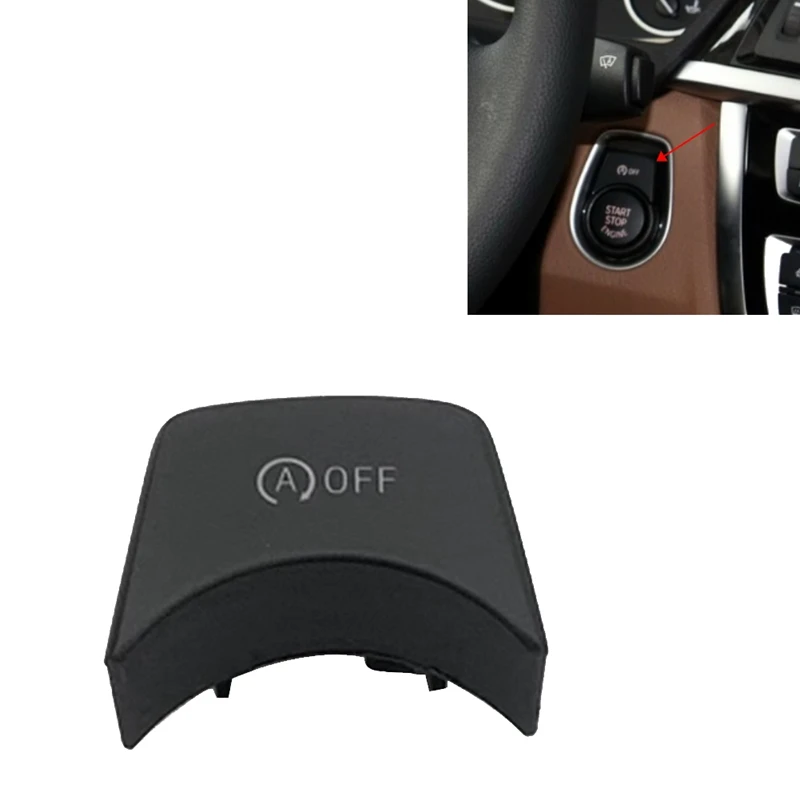 

1 PCS Car Engine Start Stop Switch Button Covers Car Accessories 61319250734 Black For Bmw 1/2/3/4 Series F20 F22 F30 F32