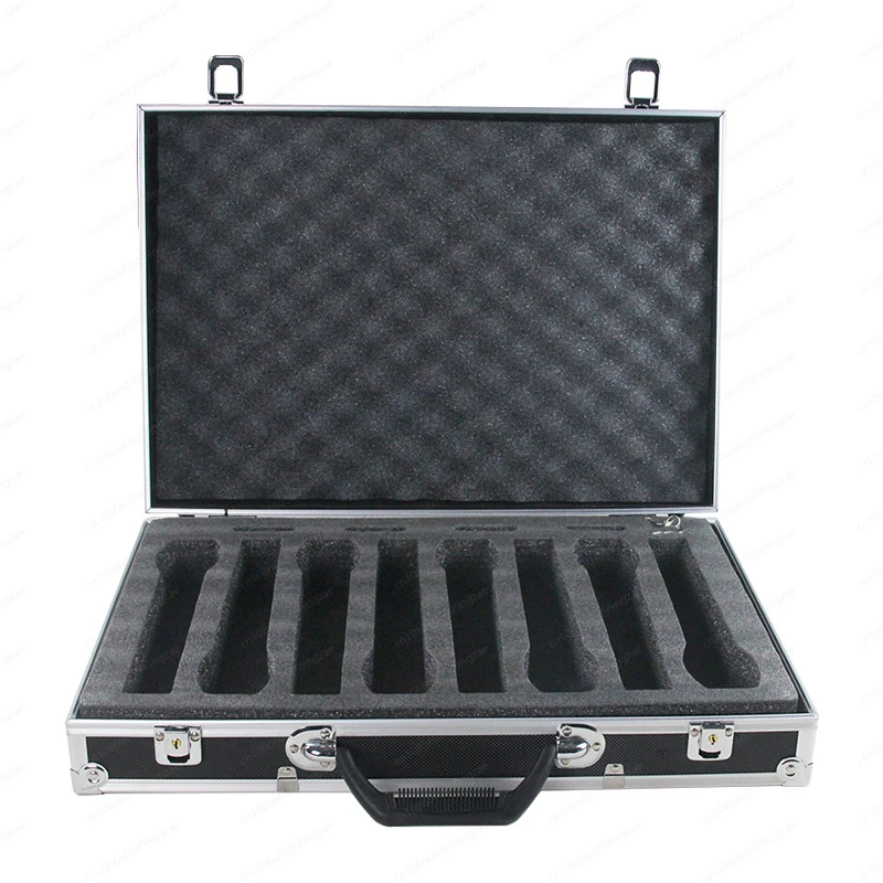 One To Two/four Wireless Handheld Microphone Aluminum Case Suitcase 2 Pcs 4 Pcs 8 Pcs Microphone Machine Storage Air Case
