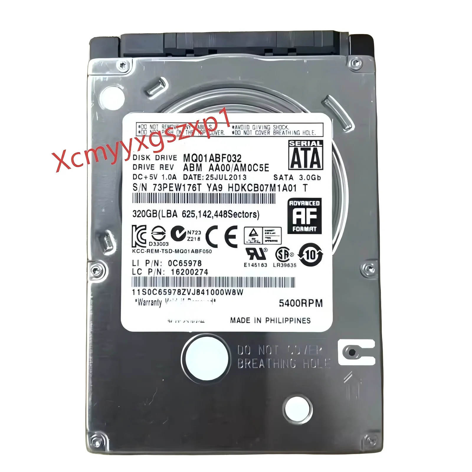 1pcs Used  for Toshiba MQ01ABF032 320GB 5400RPM 8MB Cache 7MM SATA 2.5