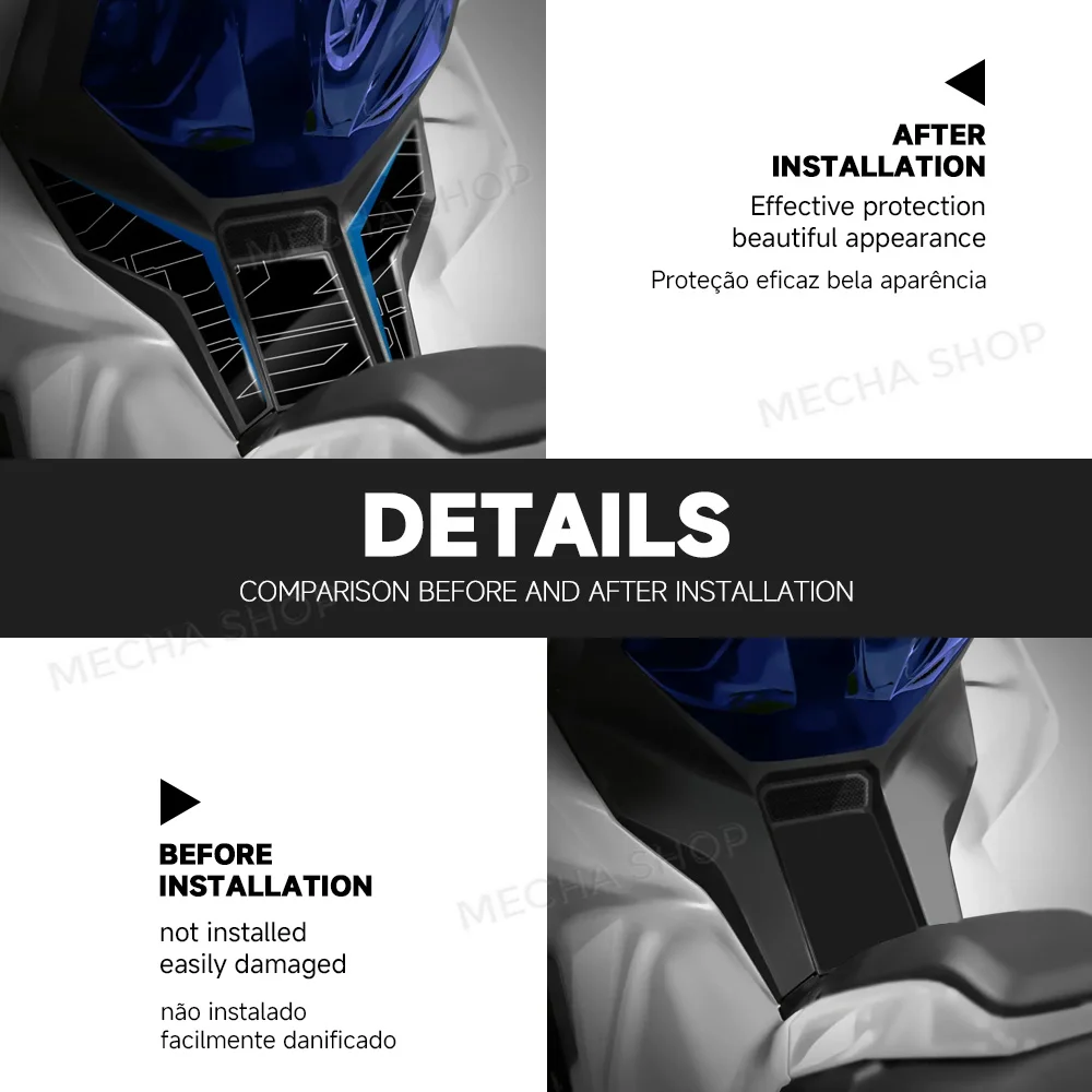 For X-ADV 750 2026 on Tricolor Edition 3D Resin Sticker Protection Kit Motorcycle Accessories 4