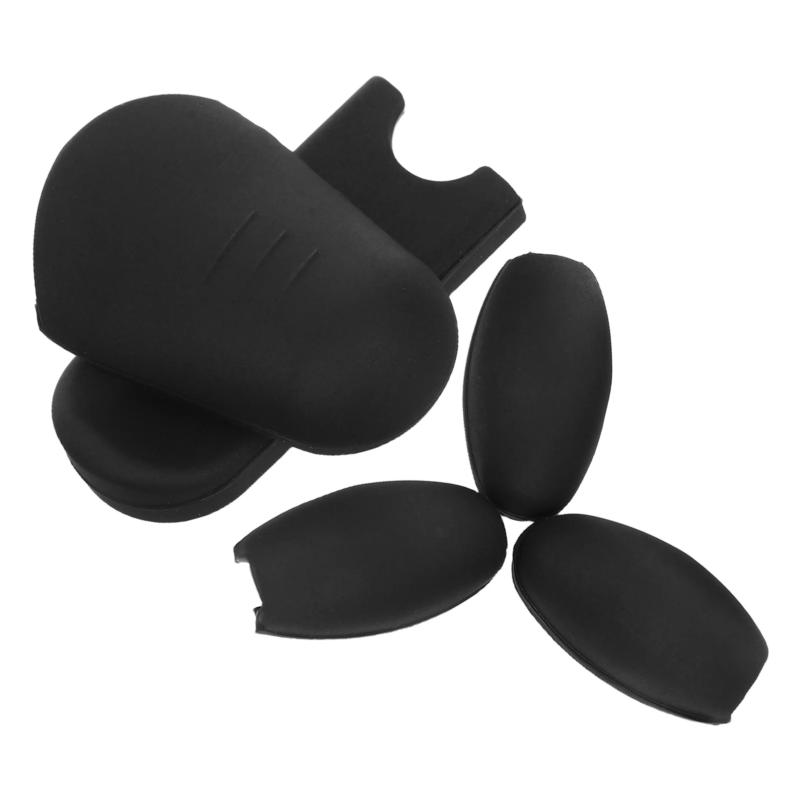 

5Pcs Silicone Sax Thumb Rest Cushion Finger Sleeve for Alto Tenor Soprano Saxophone Universal Accessories Black