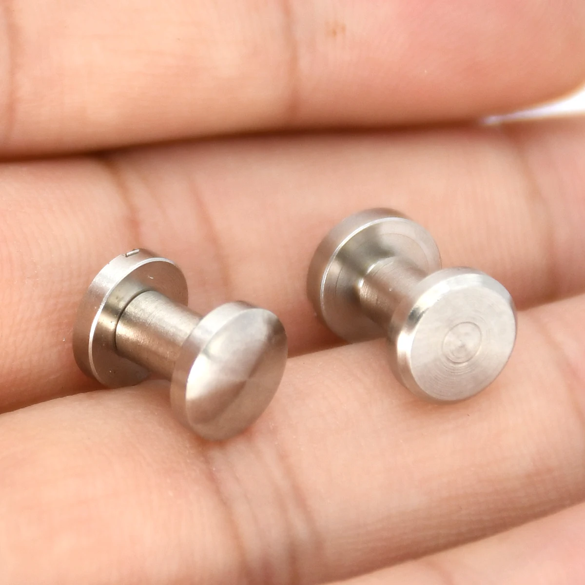 10sets Stainless Steel Binding Chicago Screws Studs Rivets for Photo Album Menu Leather Craft Parts Belt Wallet Fasteners