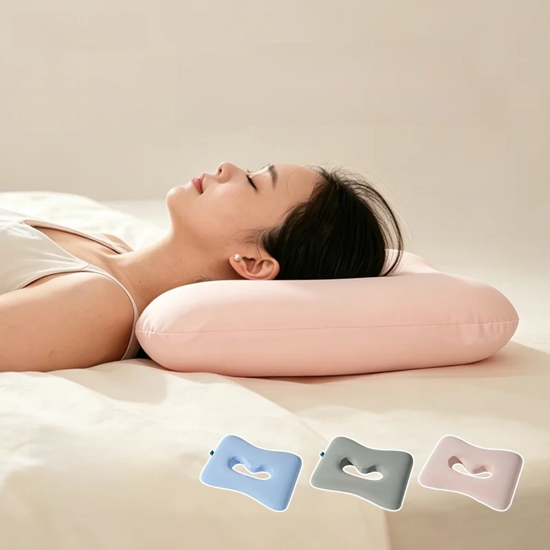 

Подушка для сна на боку Beau Pillow из пены с эффектом памяти, без давления на уши, против морщин, прямоугольная, для лица, без предварительной формовки