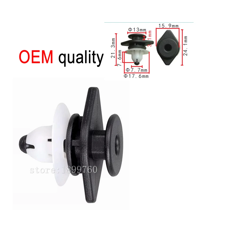 Lot De 50 Clips De Moulure Connect – Compatibles Volvo, VW, Réf 36196