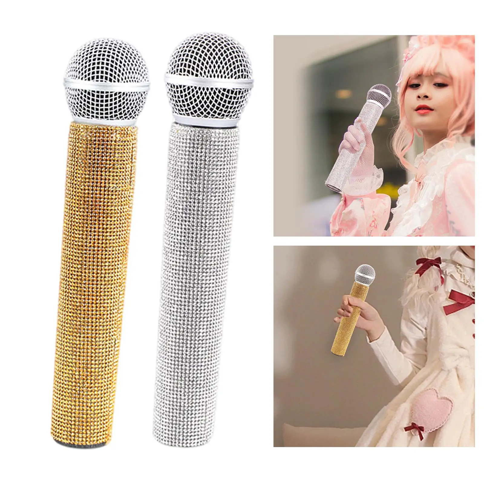 نموذج ميكروفون احترافي لعبة التظاهر، هدايا حفلات أعياد الميلاد، التظاهر بالغناء، دعامة زي، تسجيل عرض الأنشطة