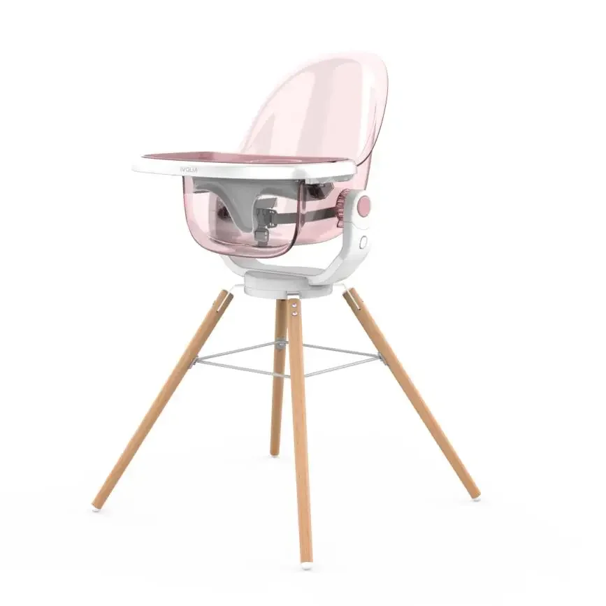 

Latest wooden baby high chair and Hi-end crystal high chair with rotatable seat.baby dining chair