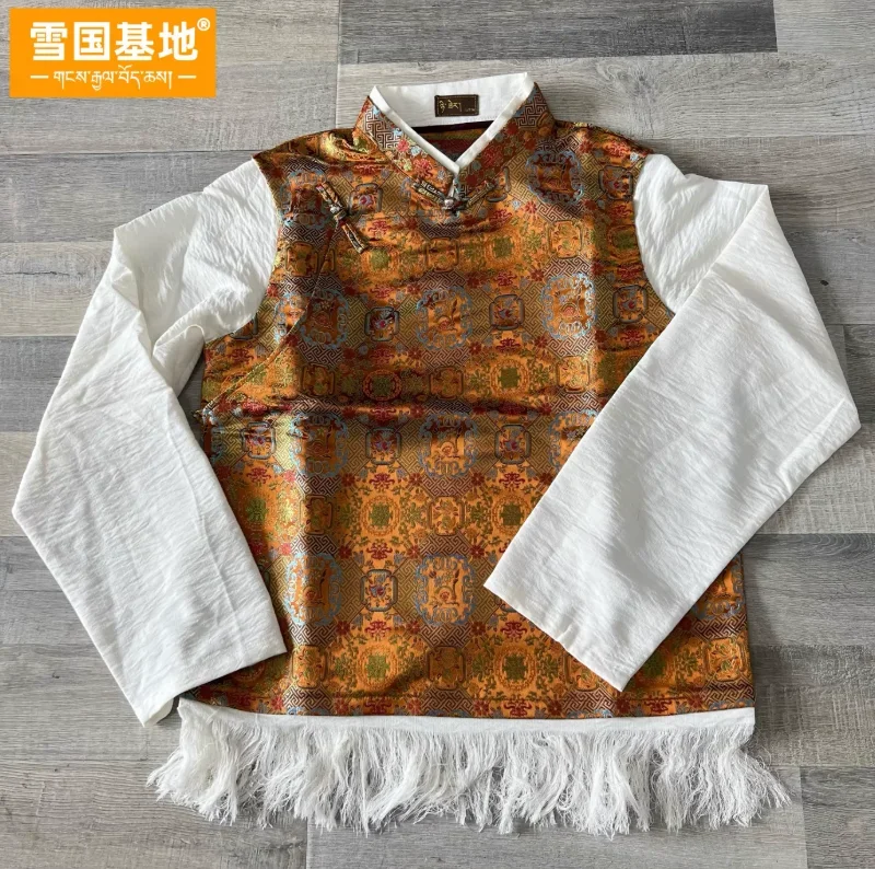 Chinese verborgen en nep-twee-vestoverhemden voor heren die samen verbonden