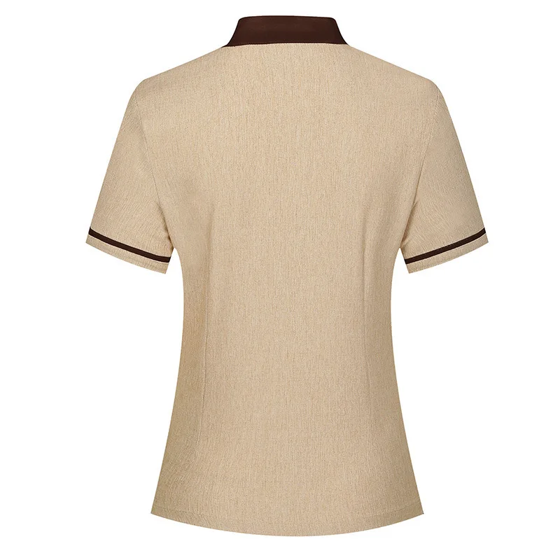 ทําความสะอาดชุดทํางานสําหรับผู้ชายและผู้หญิงทําความสะอาดโรงแรมเครื่องแบบแขนสั้นโรงแรมทําความสะอาดทรัพย์สินทําความสะอาดPASฤดูร้อนเกสต์