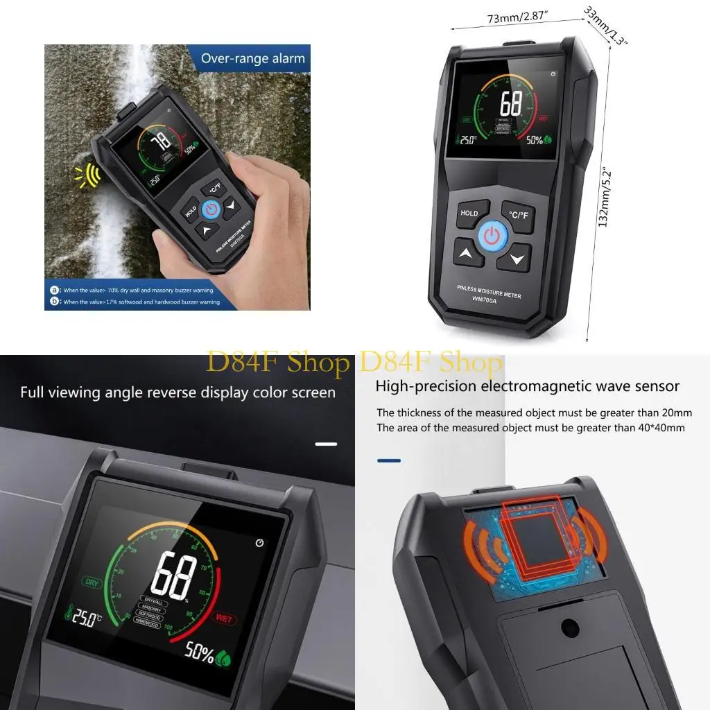

D84F High Moisture Meter Moisture Meter Moisture Meter Alarm