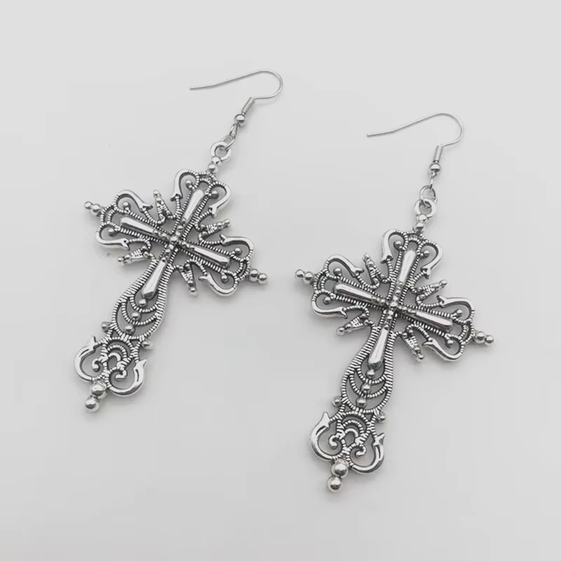 قلادة كلاسيكية مرصعة بالألماس مجوفة، قلادة على الطراز القوطي باللون الأسود متعددة الطبقات على شكل حرف Y #5