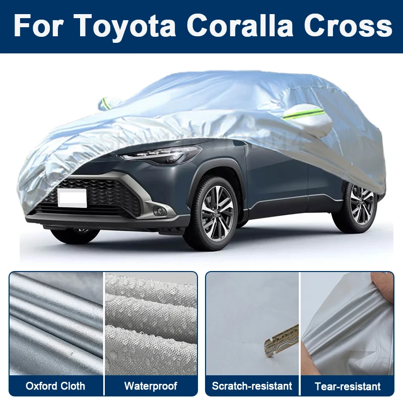 

Outdoor Full Car Cover For Toyota Coralla Cross with Reflective Strips Waterproof Snowproof Dustproof UV Protection