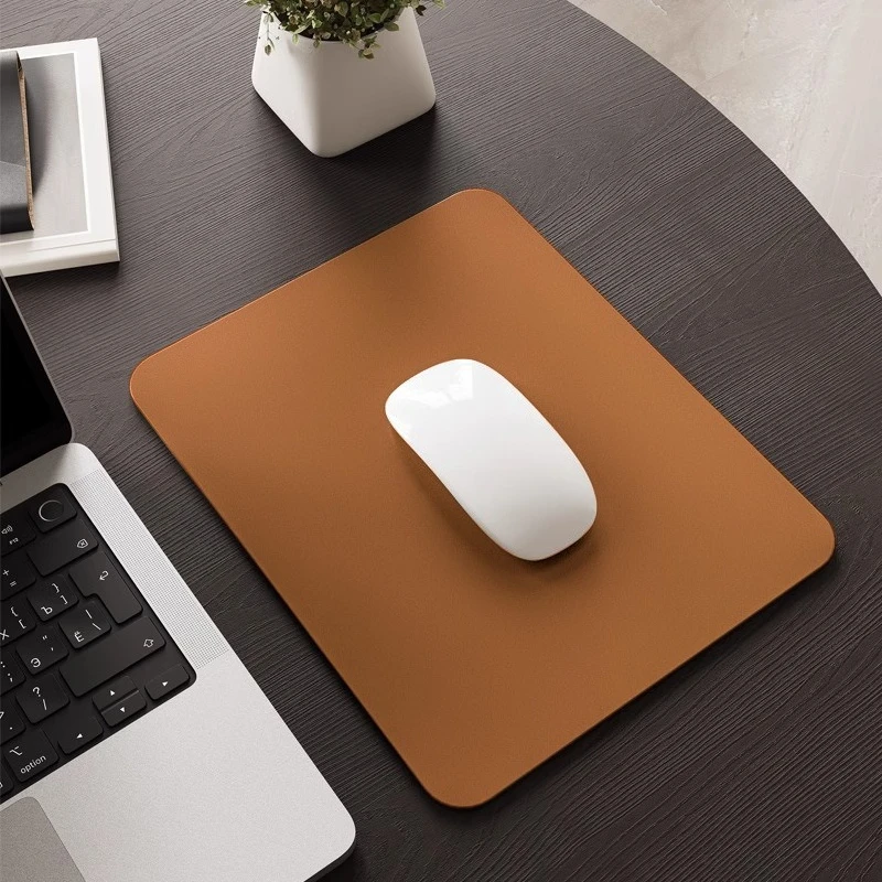 Mini Leather Desk Pad Set Office Laptop Keyboard Mouse Mat for Desktop Protection Non-Slip Leather Writing Surface Desk Cover