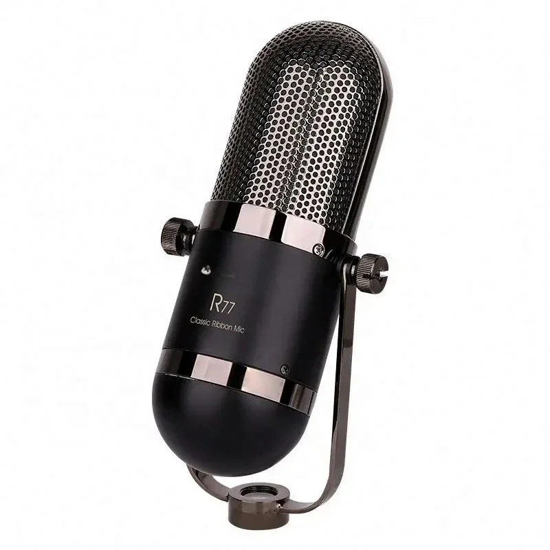 R77 Microphone for Youtube Live Performances Dubbing Singing Musical Instrument Condenser Mic Studio Recording