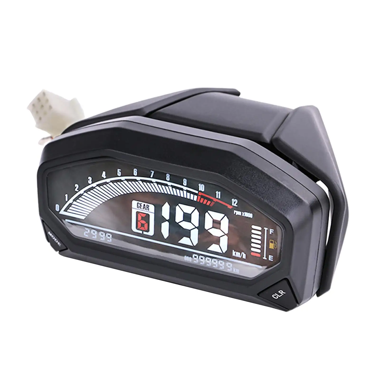 

Universal LCD Digital Motorcycle Speedometer Tachometer (backlit)