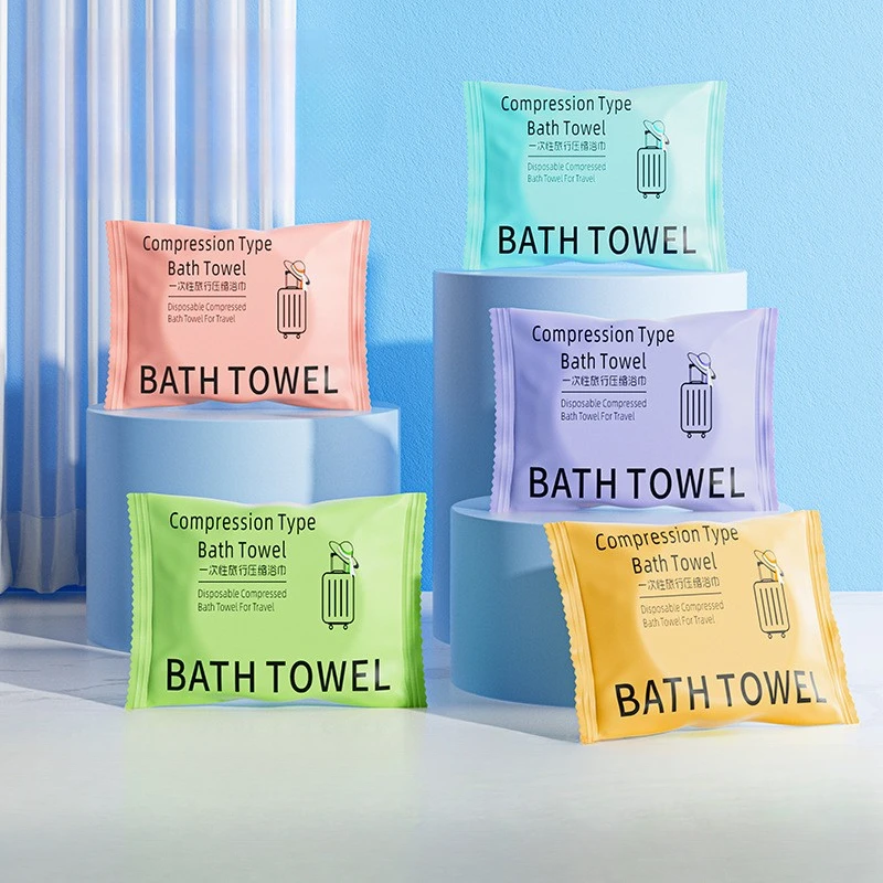 Disposable compressed bath towels Thickened travel packs Compressed towels Hotel business trip bath towels Independent packaging